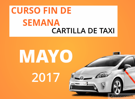 curso cartilla de taxi mayo 2017