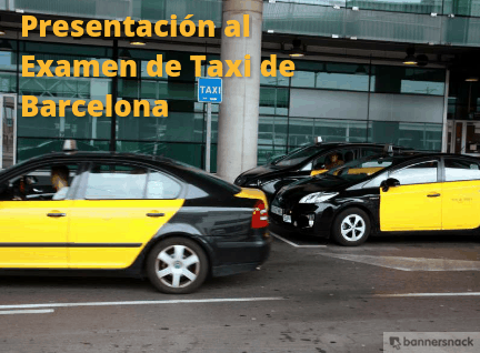 presentación al examen de taxi de barcelona