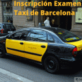 inscripción para el examen de taxi de barcelona