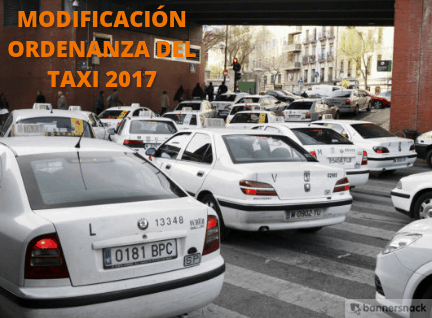 modificación de la ordenanza del taxi