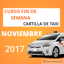 curso cartilla de taxi noviembre 2017