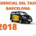 credencial del taxi de barcelona 2018