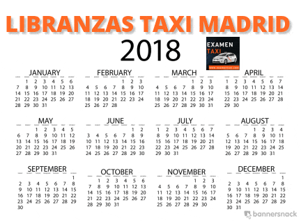 libranzas del taxi 2018