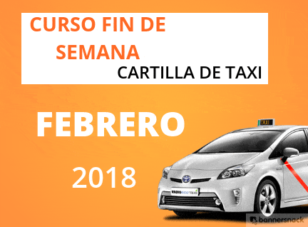 curso cartilla de taxi febrero 2018