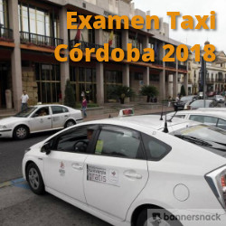 examen de taxi de córdoba 2018