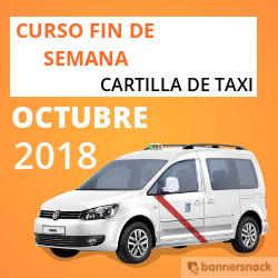 curso cartilla de taxi octubre 2018