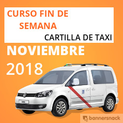 curso cartilla de taxi noviembre 2018