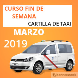 curso cartilla de taxi marzo 2019