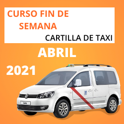 Curso Cartilla de Taxi Abril 2021
