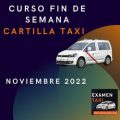 curso cartilla de taxi noviembre 2022
