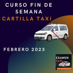 Curso Cartilla de Taxi Febrero 2023