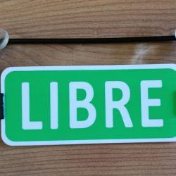 cartel libre ocupado taxi