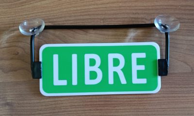 cartel libre ocupado taxi