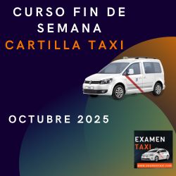 curso cartilla de taxi octubre 2025