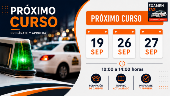 Curso Cartilla Taxi Septiembre 2026