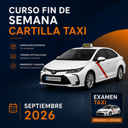 Curso Cartilla de Taxi Septiembre 2026