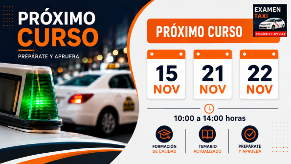 Curso Cartilla Taxi Noviembre 2026